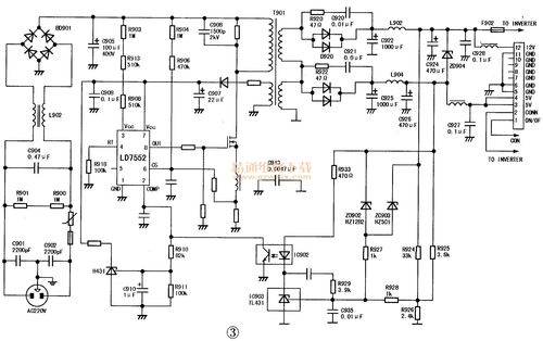 液晶电视电源管理系统核心 L6599、LD7575、LD7552集成电路解析与设计考量